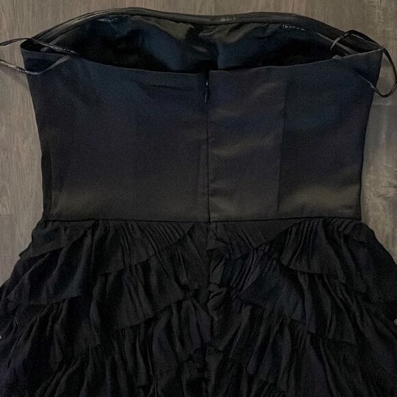 MM COUTURE by Miss Me Strapless Tiered Dress | Black | Size Medium - Picture 6 of 10